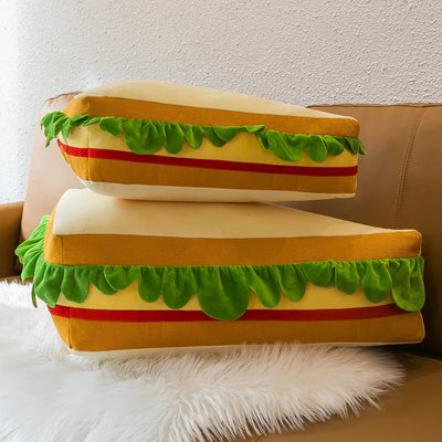 Giant Plushie Cheese Sandwich Cushion – Playful & Cozy Seating plush toy – – – Image 5 | Plushie Produce