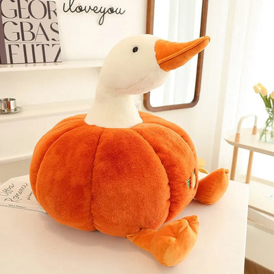 Goose Plushie Inside a Pumpkin, 10-20" | 25-50 cm plush toy – – 50cm – Image 7 | Plushie Produce