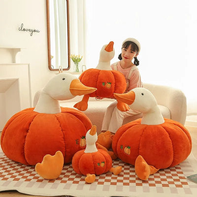 Goose Plushie Inside a Pumpkin, 10-20" | 25-50 cm plush toy – – – Image 3 | Plushie Produce