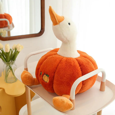Goose Plushie Inside a Pumpkin, 10-20" | 25-50 cm plush toy – – – Image 4 | Plushie Produce