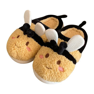 Honeybee Plush Slippers, US Men 4-6, Women 5.5-7.5 plush toy – – – Image 6 | Plushie Produce