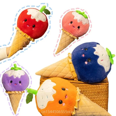Ice Cream Cone Plushie, 16" | 40 cm plush toy – – – Image 2 | Plushie Produce