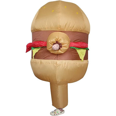 Inflatable Hamburger Costume – The Ultimate Foodie Statement plush toy – – – Image 2 | Plushie Produce
