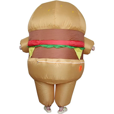 Inflatable Hamburger Costume – The Ultimate Foodie Statement plush toy – – – Image 3 | Plushie Produce