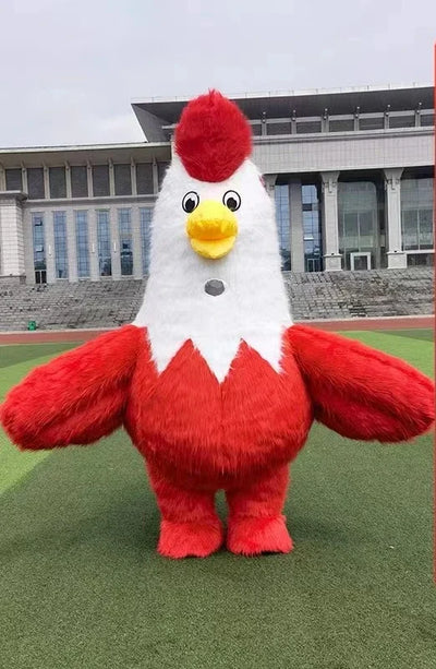Inflatable Rooster Costume – Plush Mascot Suit in Two Colors plush toy – – Red – Image 1 | Plushie Produce