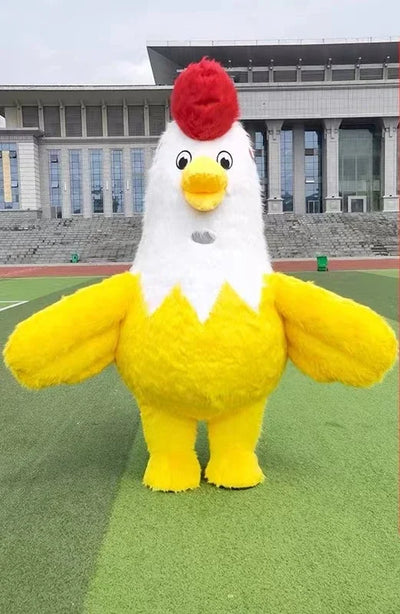 Inflatable Rooster Costume – Plush Mascot Suit in Two Colors plush toy – – Yellow – Image 5 | Plushie Produce