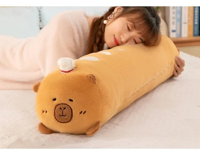 Jumbo Capybara Bread Plushie, 22-37" | 55-95 cm plush toy – – – Image 5 | Plushie Produce