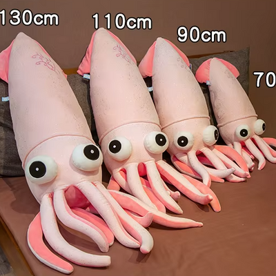 Jumbo Cartoon Squid Plush Toy, 2.3-4.3 ft | 70-130 cm plush toy – – – Image 7 | Plushie Produce
