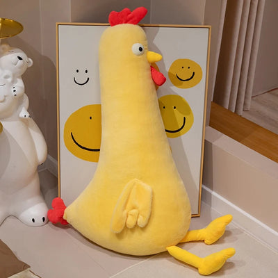 Jumbo Long-Necked Chicken Plushie, 3 Colors, 24-55" | 60-140 cm plush toy – – Yellow – Image 8 | Plushie Produce