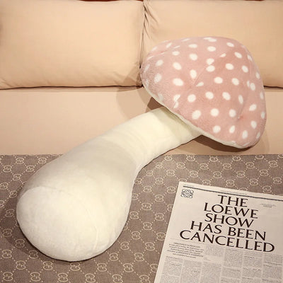Jumbo Mushroom Plushie Body Pillow: Five Colors, 2.6-4.3' | 80-130 cm plush toy – – Pink – Image 20 | Plushie Produce