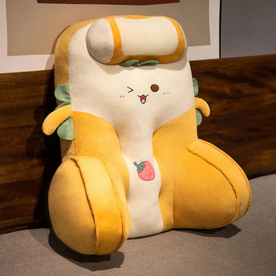 Kawaii Fruit Backrest Pillow – Cozy Support with a Juicy Twist! plush toy – – A – Image 1 | Plushie Produce