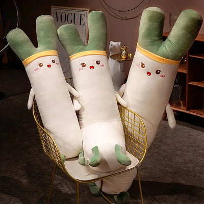 Kawaii Green Onion Body Pillow Plushie – Giant Plush Toy for Cozy Nights plush toy – – – Image 3 | Plushie Produce