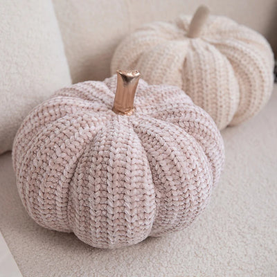 Knitted Pumpkin Plushie, Three Colors, 11" | 28 cm plush toy – – – Image 2 | Plushie Produce