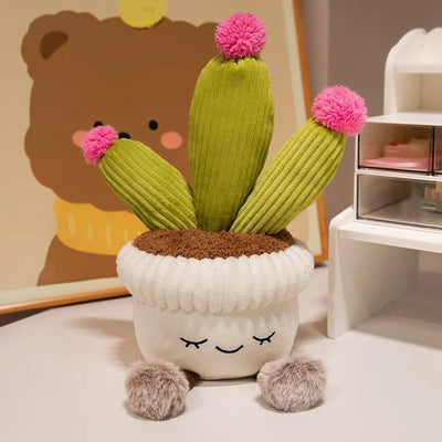 Large Plush Potted House Plant, 5 Varieties, 12" | 30 cm plush toy – – Cactus Flower – Image 8 | Plushie Produce
