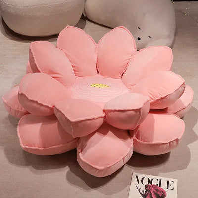 Lotus Blossom Plush Floor Cushion - Two Colors plush toy – – Grey – Image 6 | Plushie Produce