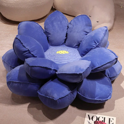 Lotus Blossom Plush Floor Cushion - Two Colors plush toy – – Purple – Image 7 | Plushie Produce