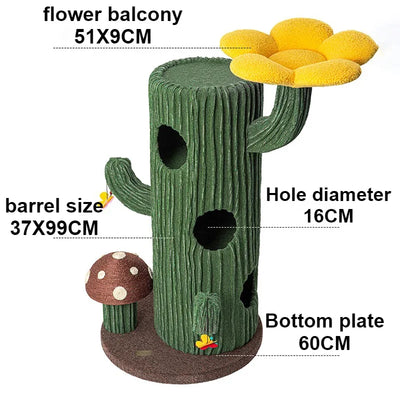 Luxury Cactus Cat Tree- Suitable for Multiple Cats plush toy – – – Image 12 | Plushie Produce