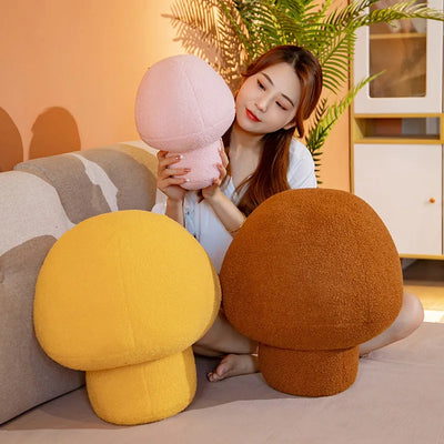 Mushroom Plushie Throw Pillow, Eight Colors, 12-20" | 30-50 cm plush toy – – – Image 4 | Plushie Produce