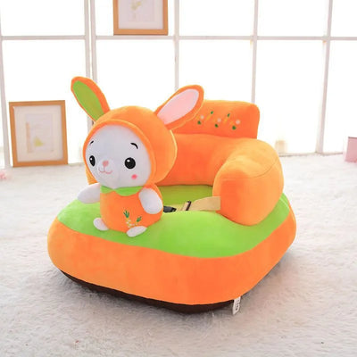 Plush Baby Support Seat - Three Animal Designs plush toy – – Rabbit/Carrot – Image 4 | Plushie Produce