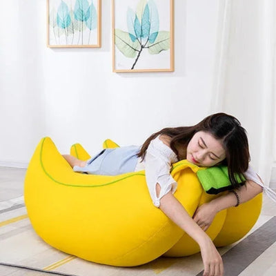 Plush Banana Bean Bag Sofa – Luxury Comfort Meets Playful Design plush toy – – – Image 5 | Plushie Produce