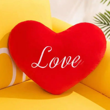 Plush Conversation Heart Throw Pillow - Three Colors and Sizes plush toy – – – Image 3 | Plushie Produce