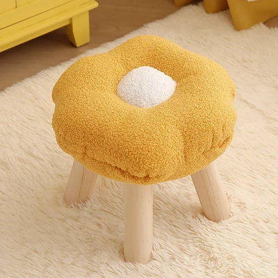 Plush Flower Stool – Five Colors - Cute, Comfy, and Functional plush toy – – Yellow – Image 9 | Plushie Produce