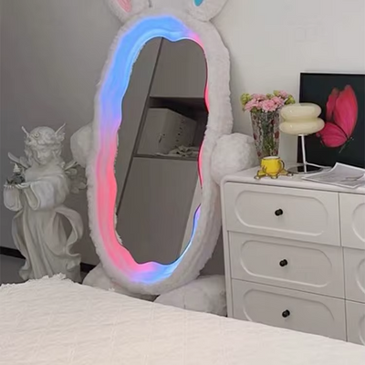 Plush Rabbit Body Mirror with LED Lights | 39" x 75" (100 x 190 cm) plush toy – – – Image 10 | Plushie Produce