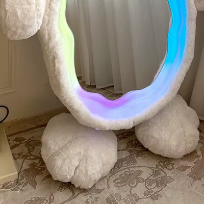 Plush Rabbit Body Mirror with LED Lights | 39" x 75" (100 x 190 cm) plush toy – – – Image 9 | Plushie Produce
