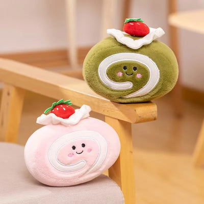 Plush Strawberry Cake Roll – Sweet, Squishy, and Oh-So-Kawaii! plush toy – – – Image 4 | Plushie Produce