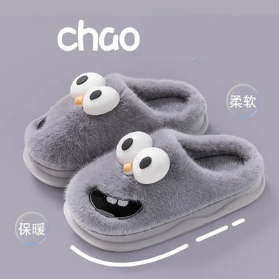 Plushie Cartoon Bird Slippers, US Men 4-10/ Women 5.5-11.5 plush toy – – Purple – Image 10 | Plushie Produce