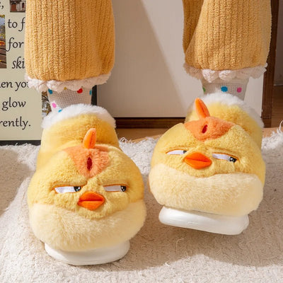 Plushie Chicken Boot Slippers, Children's Size through US Men 9/Women 10.5 plush toy – – – Image 4 | Plushie Produce