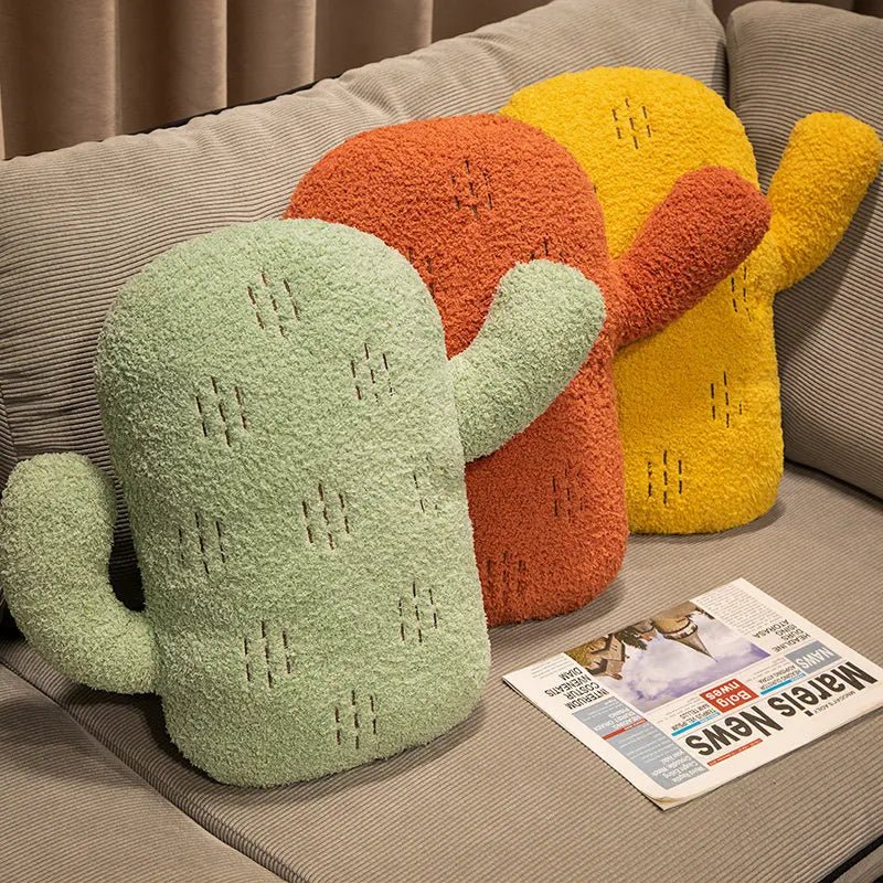 Plushie Decorative Cactus Throw Pillow, Three Colors, 12-16" | 30-40 cm plush toy – – – Image 2 | Plushie Produce