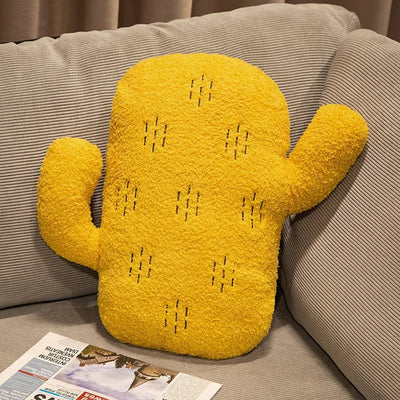 Plushie Decorative Cactus Throw Pillow, Three Colors, 12-16" | 30-40 cm plush toy – – Yellow – Image 8 | Plushie Produce