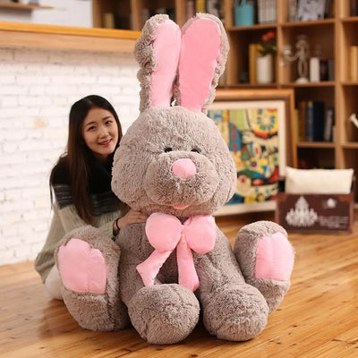 Plushie Enormous Spring Bunny Rabbit, 3.3-5.3' | 100-160 cm plush toy – – – Image 2 | Plushie Produce