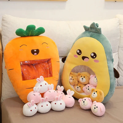 Plushie Food with Eight Mini Dolls: Four Food Choices plush toy – – – Image 1 | Plushie Produce