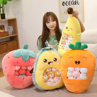Plushie Food with Eight Mini Dolls: Four Food Choices plush toy – – – Image 5 | Plushie Produce