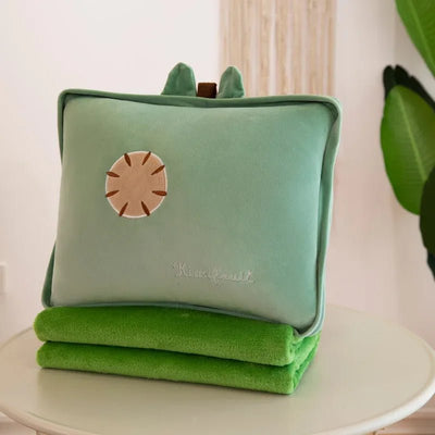 Plushie Fruit & Veggie Pillow Blanket Combo, 10 Pillow Designs plush toy – – Kiwi/ Square – Image 17 | Plushie Produce