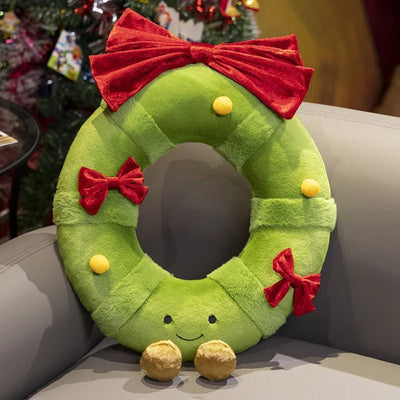 Plushie Holiday Wreath Decor, 8-16" | 20-40 cm plush toy – – 8"/20cm – Image 1 | Plushie Produce