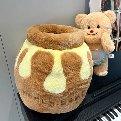 Plushie Honey Pot with Bear Stuffed Animal plush toy – – – Image 2 | Plushie Produce