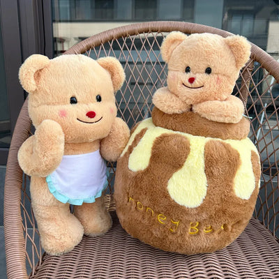 Plushie Honey Pot with Bear Stuffed Animal plush toy – – – Image 6 | Plushie Produce