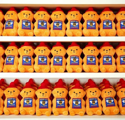 Plushie Jar of Honey Dog Squeaky Chew Toy, 7" | 19 cm plush toy – – – Image 3 | Plushie Produce