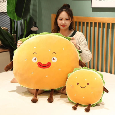 Plushie Kawaii Hamburger, Two Styles, 6-28" | 15-70 cm plush toy – – – Image 2 | Plushie Produce
