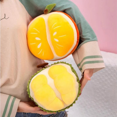 Plushie Lifelike Sliced Orange, 10" | 25 cm plush toy – – – Image 3 | Plushie Produce