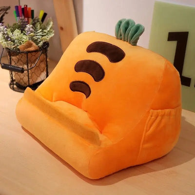 Plushie Phone/Tablet Stand in Four Food Styles, 12" | 30 cm plush toy – – Carrot – Image 2 | Plushie Produce