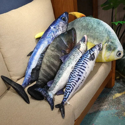 Plushie Realistic 3d Fish Collection, Four Fish, up to 39" | 100 cm long plush toy – – – Image 2 | Plushie Produce