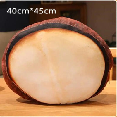 Plushie Realistic Food Nuts: Eight Varieties, 16-22" | 40-55 cm plush toy – – macadamia nut – Image 5 | Plushie Produce