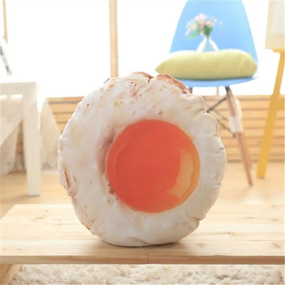 Plushie Realistic Fried Egg Pillow, 15" | 38 cm plush toy – – – Image 6 | Plushie Produce