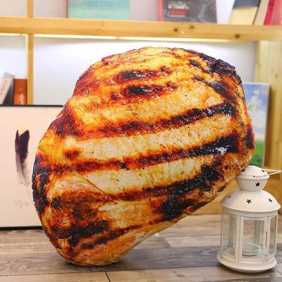 Plushie Realistic Grilled Meat Throw Pillows, Nine Styles, 8-24" | 20-60 cm plush toy – – Pork Chops – Image 4 | Plushie Produce