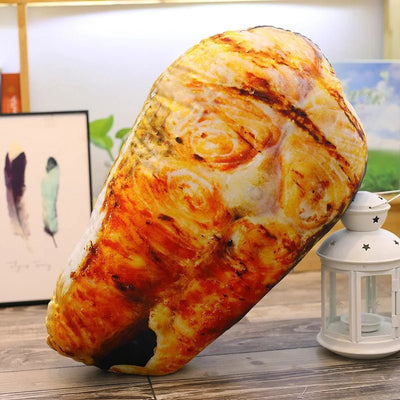 Plushie Realistic Grilled Meat Throw Pillows, Nine Styles, 8-24" | 20-60 cm plush toy – – White Meat – Image 8 | Plushie Produce