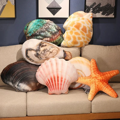 Plushie Realistic Seashell Throw Pillows, Six Styles plush toy – – – Image 8 | Plushie Produce